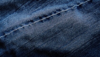 deep indigo denim subtly worn showing uneven texture and subtle fading fabric clothing