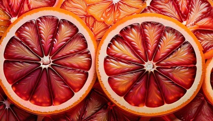 intensely colored blood orange slices create a vibrant textured background texture background pattern
