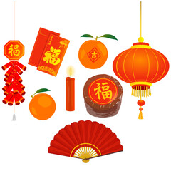 cool Chinese New Year elements pack in vector