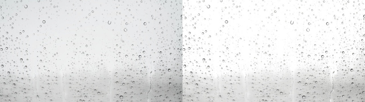 Water drops glass showing white background scattered water drops overlay PNG transparent abstract background