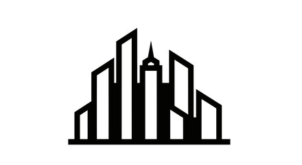 Obraz premium Modern cityscape graphic design