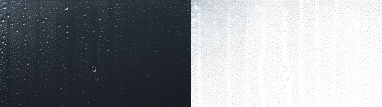 Water drops glass showing heavy rain curtain glass overlay PNG transparent abstract background