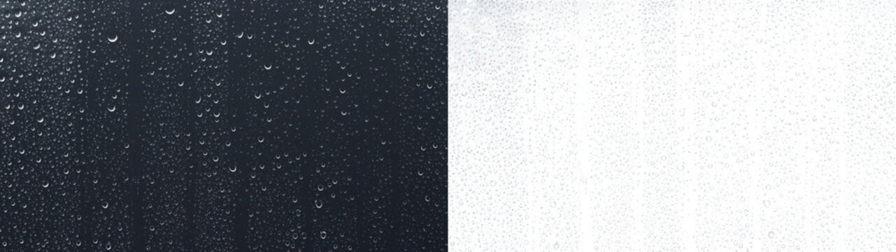 Water drops glass showing rain streak texture dark window overlay PNG transparent abstract background