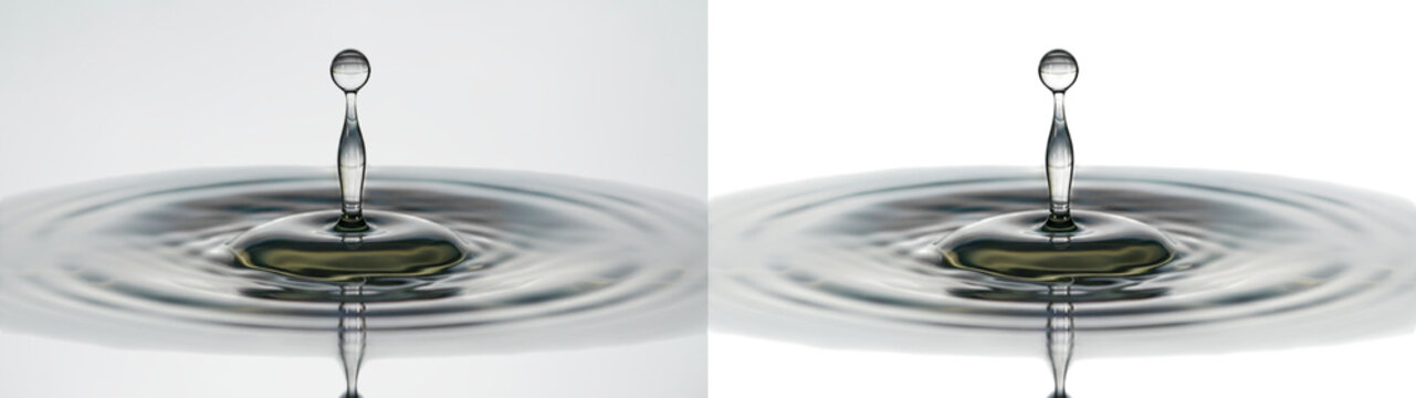 Water drops glass showing single water drop splash ripple overlay PNG transparent abstract background
