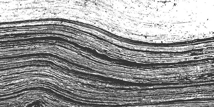 Monochrome textured background with wavy dark grey lines and white speckles abstract black