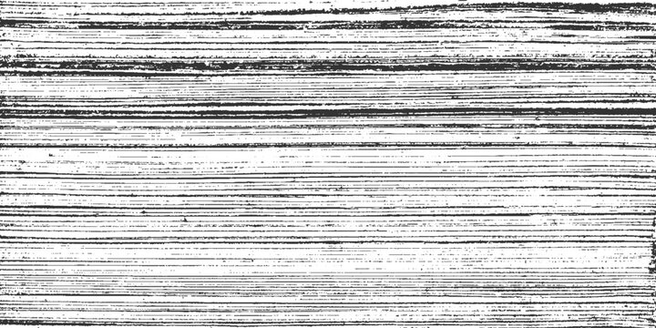 Black and white horizontal textured lines with subtle grain and speckle overlay abstract background pattern