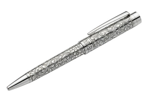 Png image of a silver pen