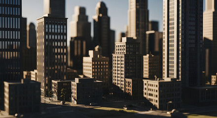 Obraz premium the buildings are tall