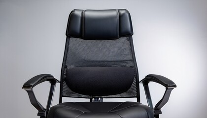 modern ergonomic office chair in black leather with adjustable armrests adjustable ergonomic