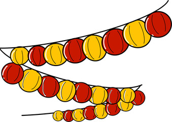 차이나타운 장식품 조명