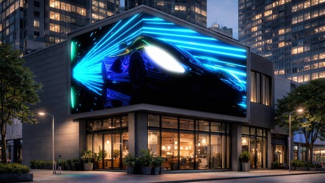 Advertisement Board Wall LED Display Commercial Motion Effect