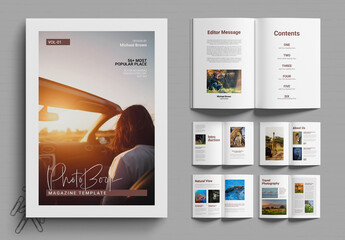 Photobook Magazine Template for Modern Visual Story