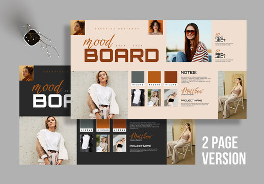 Modern Mood Board Template Layout