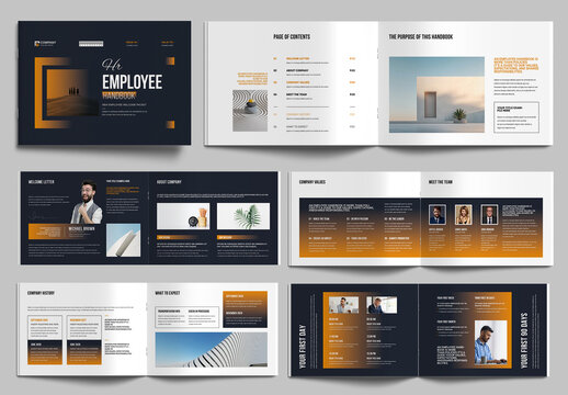 HR Employee Handbook Template Layout