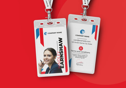 Company Identification ID Card Design