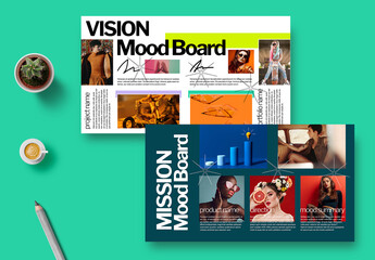 Vision Style Minimal Mood Board Layout