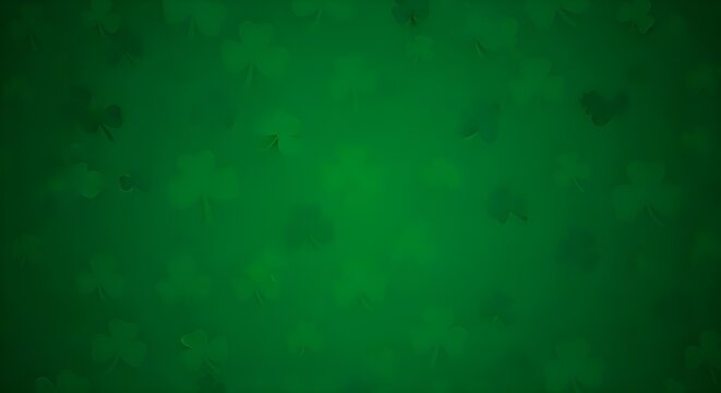 St patrick's day green background with shamrock inspiration