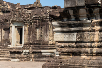 Angkor Wat, Siem Reap, Cambodia, Detail of one of the entrances to the temple