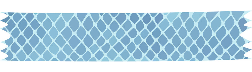 A light blue textured tape featuring a repeating scale or teardrop pattern reminiscent of fish scales.   © Galexy