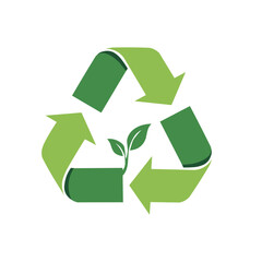 Obraz premium logo arrow Eco friendly vector