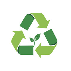 Obraz premium logo arrow Eco friendly vector