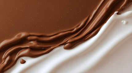 melted milk chocolate background