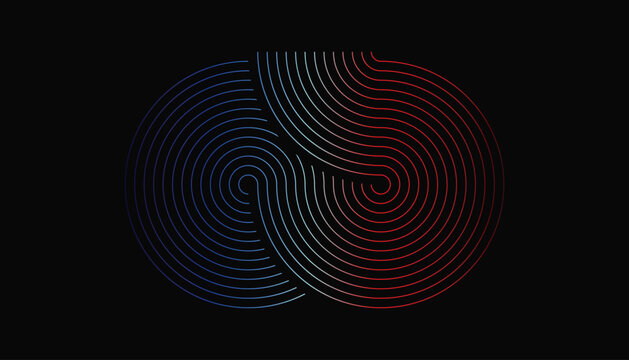 Bentuk vektor keren dan unik berupa gradien warna dan garis burung dengan latar belakang hitam untuk berbagai kebutuhan desain, wallpaper, dan banyak kebutuhan lainnya.