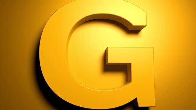 Golden Letter G Symbolizing Success and Wealth on a Textured Background.