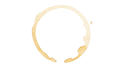 Obraz premium Coffee stains isolated on a transparent background. Royalty high-quality free stock PNG image of Coffee and Tea Stains Left by Cup Bottoms. Round coffee stain isolated, cafe stain fleck drink beverage