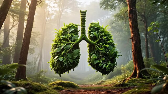 GreenLeafLunginMistyForest