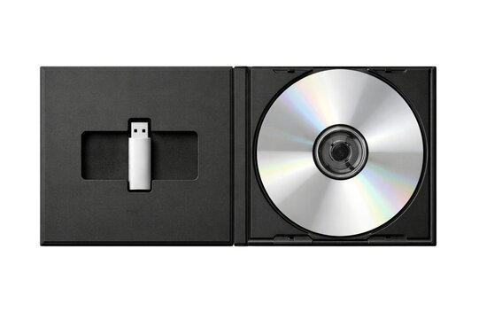 Modern CD Case with USB Flash Drive