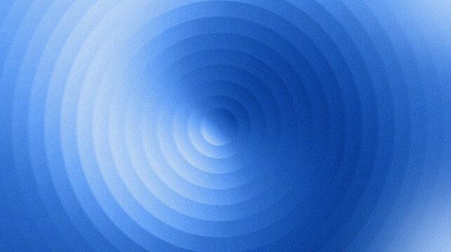 abstract graphic with blue concentric circle design