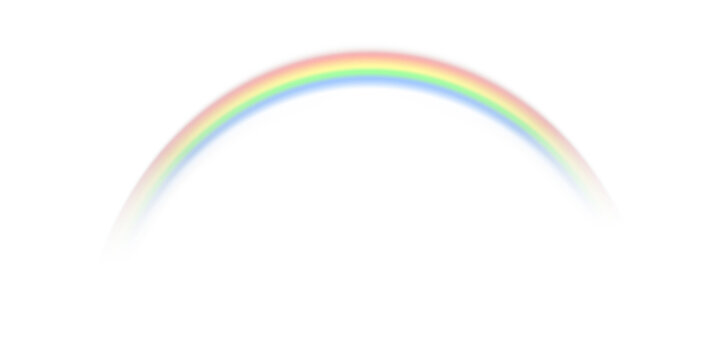 Png rainbow with with transparent background. Rainbow icon. Rainbow, effect after rain. Vector illustration. Transparent rainbows. Downpour, hail rainy. Png