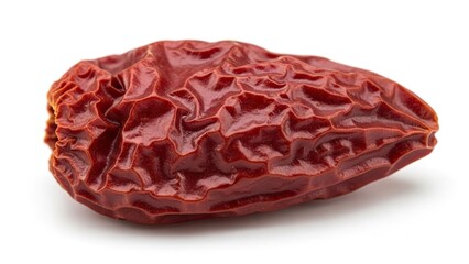 Obraz premium Spiky Organic Red Fruit With Unique Textured Ridges White Background Fresh Natural.jpg