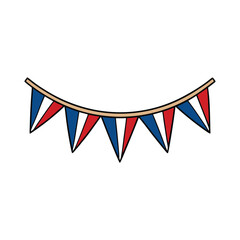 Obraz premium National Flag Day celebration bunting decoration colorful festive design