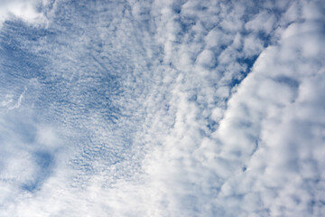 Abstract Cloud Pattern Texture in Blue Sky