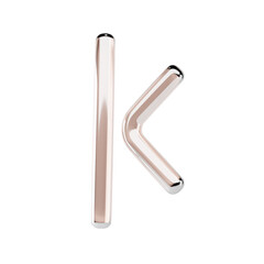 Obraz premium 3D Liquid Glass Back Arrow Icon for Navigation