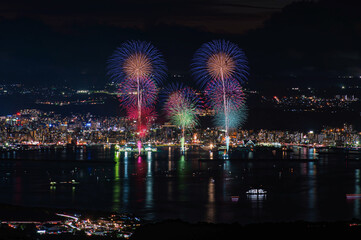 かごしま錦江湾サマーナイト大花火大会「スターマイン」