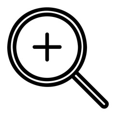 zoom in line icon