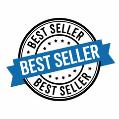 Fototapeta premium Best Seller Stamp Badge – Top Product Popular Sales Seal Illustration