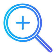 zoom in gradient icon