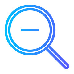 zoom out gradient icon