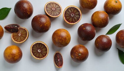 Obraz premium Blood Oranges - A Vibrant Citrus Still Life.