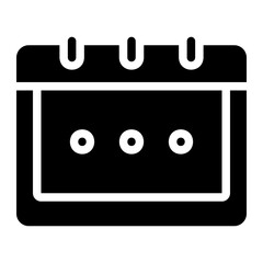 calendar glyph icon