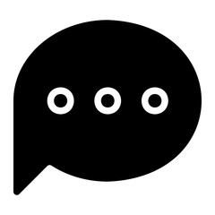 chat glyph icon