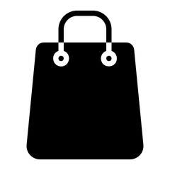 shopping bag glyph icon