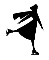 Figure skating silhouette	
