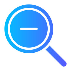 zoom out gradient icon