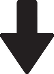 Black Downward Arrow Icon direction symbol