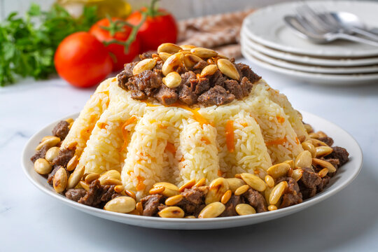 Traditional pilaf; carrot, meat pilaf, Persian pilaf. Turkish name; Acem pilavi